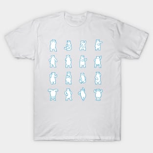 Posing and dancing polar bears  :) T-Shirt